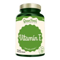 GreenFood Nutrition Vitamin E 60 vegan kapslí