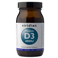 Viridian Vitamin D3 400IU 90 kapslí