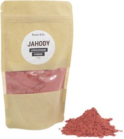 Protein&Co. Lyofilizované jahody - prášek 100 g