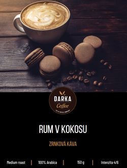 Rum v kokosu zrnková káva 150 g