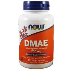 Now DMAE dimetylaminoetanol 250 mg 100 rostlinných kapslí