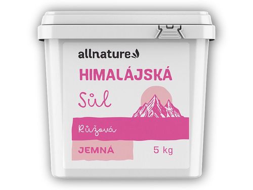 Allnature Himalájská sůl růžová jemná 5kg