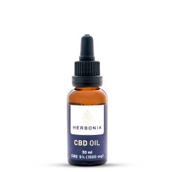 CBD Konopný Olej, 1500 mg CBD, (5%), 30 ml