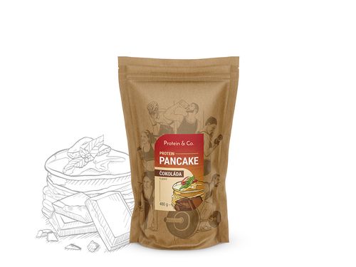 Protein&Co. Proteinové palačinky 480 g Příchuť: Čokoláda