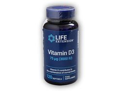 Life Extension Vitamin D3 3000 IU 120 kapslí