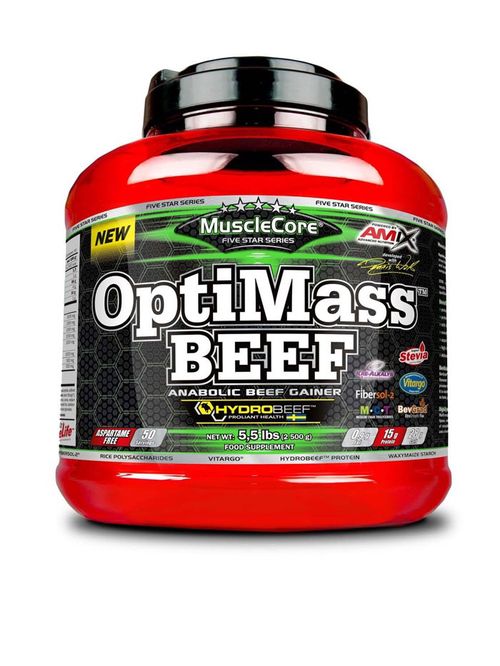 Amix MuscLe Core Five Star Series OptiMass BEEF with Hydrobeef 2500g Varianta: double white chocolate