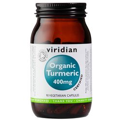 Viridian Turmeric 400mg Organic - BIO 90 kapslí