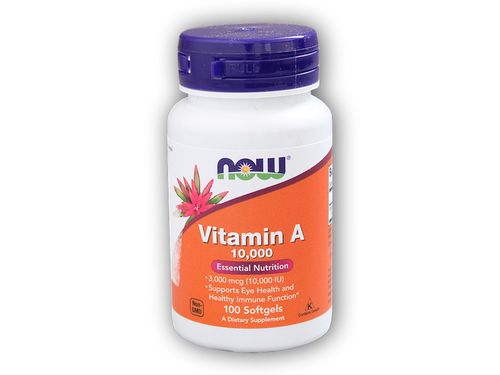 NOW Foods Vitamin A 10000 IU 100 softgel kapslí