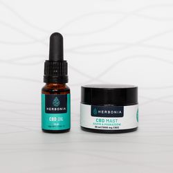 Výhodný Baliček Ekzem, Vyražky, Popaleniny Varianta: Konopná mast na ekzém a podráždění + 10% CBD Konopný Olej, 1% THC