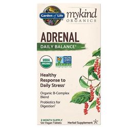 Garden of Life Mykind Organics Adrenal Daily Balance - pro podporu rovnováhy nadledvin 120 tablet