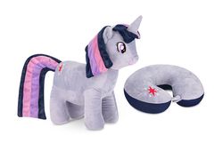 Spokey SPARKLE 2v1 Dětský cestovní polštářek+plyšák