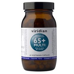 Viridian 65+ Multi With Co-Q10 + B12 + ALA 60 kapslí