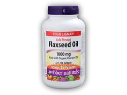 Webber Naturals Flaxseed Oil 1000 mg 210 tobolek