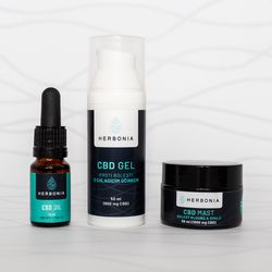 Výhodný balíček Sport a Regenerace Varianta: Konopný Olej, 1% THC, 10% CBD, 10 ml + Konopná mast + Konopný gél proti bolesti s chladícim účinkem