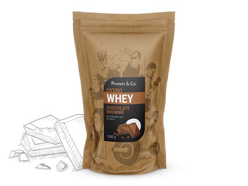 Protein&Co. HYDRO WHEY 1 kg Příchuť 1: Chocolate brownie