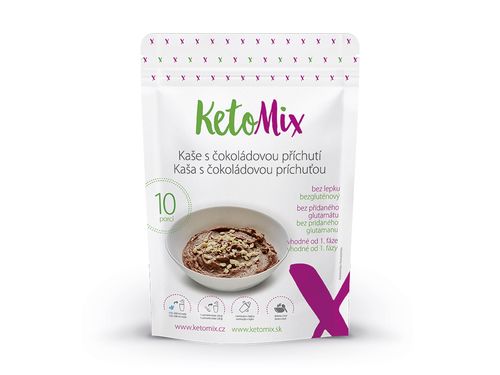 KetoMix Proteinová kaše s čokoládovou příchutí (10 porcí) 280 g