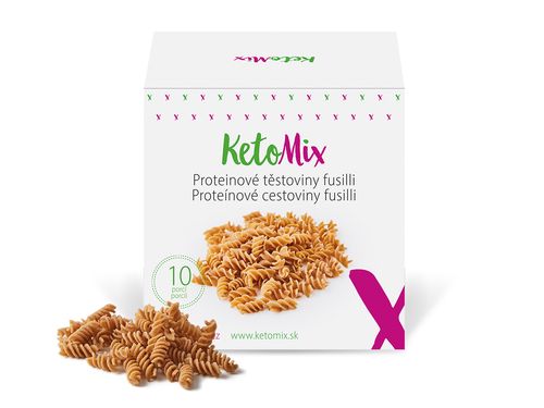 KetoMix Proteinové těstoviny fusilli (10 porcí) 300 g