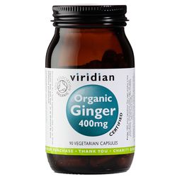 Viridian Ginger 400mg Organic - BIO 90 kapslí