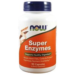 Now Super Enzymes komplexní trávicí enzymy 90 kapslí