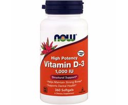 Now Vitamin D3 1000 IU 360 softgel kapslí