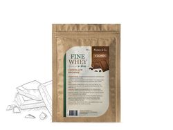 Protein&Co. FINE WHEY – přírodní protein slazený stévií – 30 g Příchuť: Chocolate brownie
