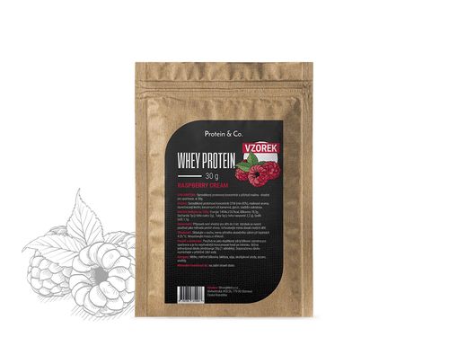 Protein&Co. CFM WHEY PROTEIN 80 - 30g Příchuť 1: Raspberry cream