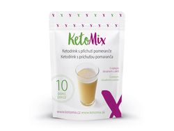 KetoMix Ketodrink s příchutí pomeranče (10 porcí)