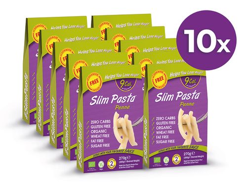 Slim Pasta Výhodný balíček Slim Pasta Penne (10 ks) 2 500 g
