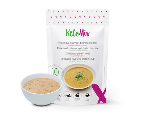 KetoMix Proteinová polévka s příchutí zeleniny (10 porcí) 300 g