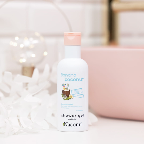Nacomi - Sprchový gel, banán - kokos, 300 ml
