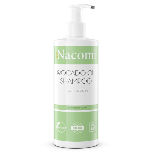 Nacomi - Přírodní šampon s keratinem a avokádovým olejem, 250 ml