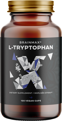BrainMax L-Tryptophan, 430 mg, 100 rostlinných kapslí