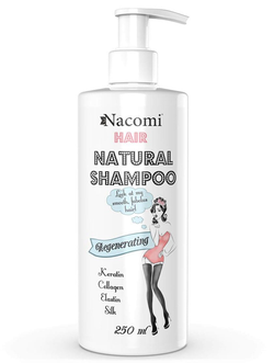 Nacomi - Vyživující a regenerační přírodní vlasový šampon, 250 ml