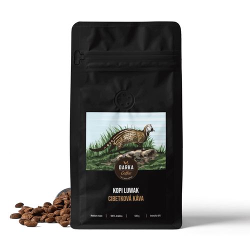 Kopi Luwak Exclusive Cibetková zrnková káva 400 g