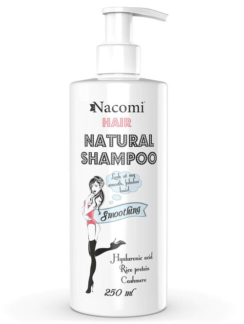Nacomi - Přírodní vyhlazující a hydratační šampon na vlasy, 250 ml
