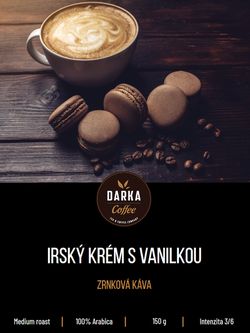 Irský krém s vanilkou zrnková káva 150 g