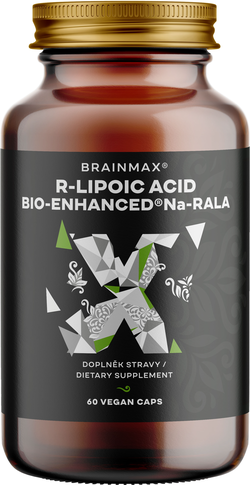 BrainMax Bio-Enhanced Na-RALA, aktivní kyselina lipoová, 60 rostlinných kapslí