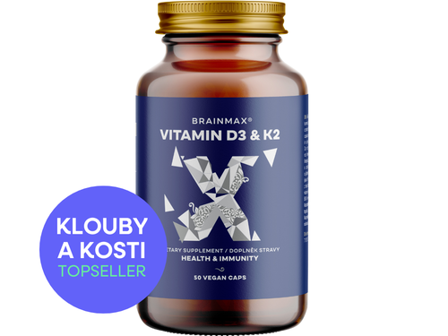 BrainMax Vitamin D3 & K2, D3 5000 IU / K2 jako MK7