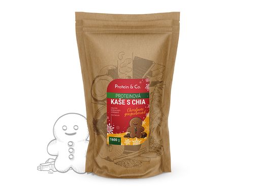 Protein&co. proteinová kaše s chia christmas gingerbread 480 g