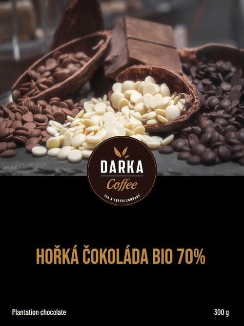 Hořká čokoláda BIO 70%  -  300g