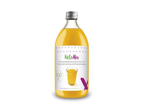 KetoMix Sirup s pomerančovou příchutí bez cukru (500 ml)