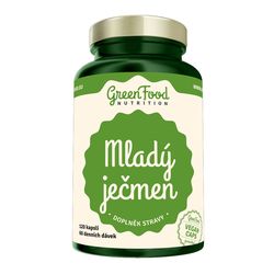 GreenFood Nutrition Mladý ječmen 120 vegan kapslí