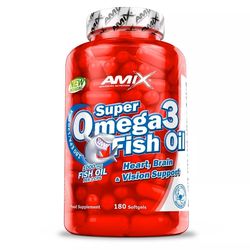 Amix Super Omega 3 Fish Oil 1000mg 180 kapslí