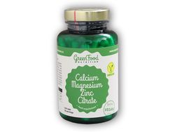 GreenFood Nutrition Calcium Magnesium Zinc citrate 120 kapslí
