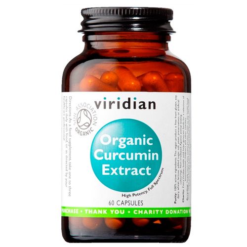 Viridian Curcumin Extract Organic - BIO 60 kapslí