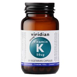 Viridian Vitamin K 50ug 30 kapslí