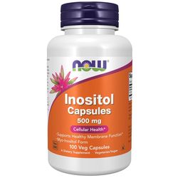 Now Inositol myo-inositol 500 mg 100 rostlinných kapslí