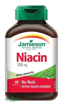 Jamieson Niacin 500 mg s inositolem 60 tablet