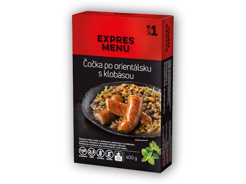 Expres Menu KM Čočka po orientálsku s klobásou 400g